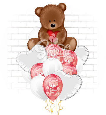 Композиция "Влюбленный мишка" Композиция "Влюбленный мишка"