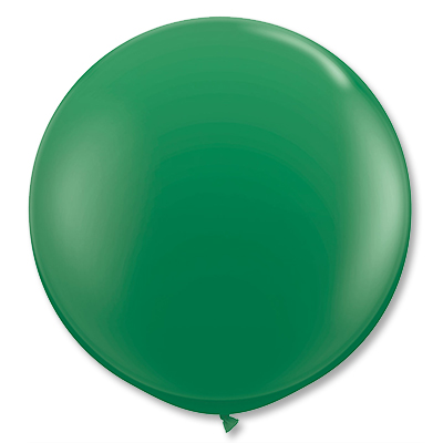 Большой шар на атласной ленте, Зеленый
