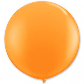 Большой шар на атласной ленте, Оранжевый