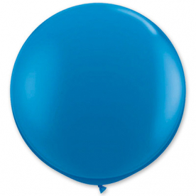 Большой шар на атласной ленте, Синий