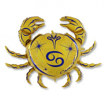 Шар Зодиак Рак синий/золотой Шар Зодиак Рак синий/золотой