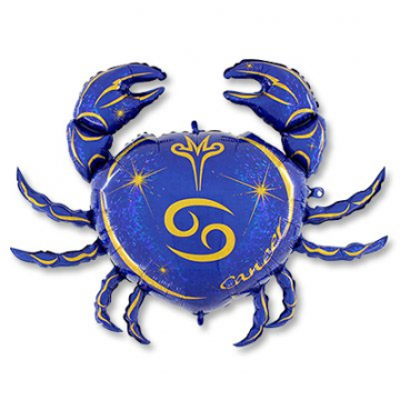 Шар Зодиак Рак синий/золотой Шар Зодиак Рак синий/золотой
