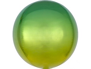 Шар 3D СФЕРА Омбре Желто-зеленый