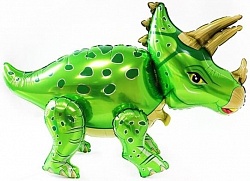 Ходячая фигура "Динозавр Трицераптос", зеленый