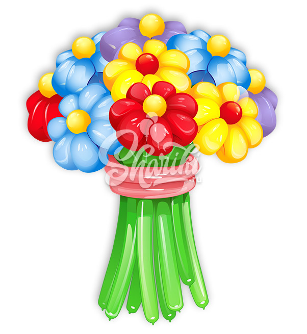 Цветы из шаров "Букет №15"
