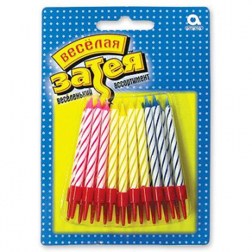 Свечи для торта с подст 5см 20шт Свечи для торта с подст 5см 20шт