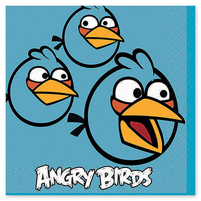 Салфетка Angry Birds, 25 см, 16 штук
