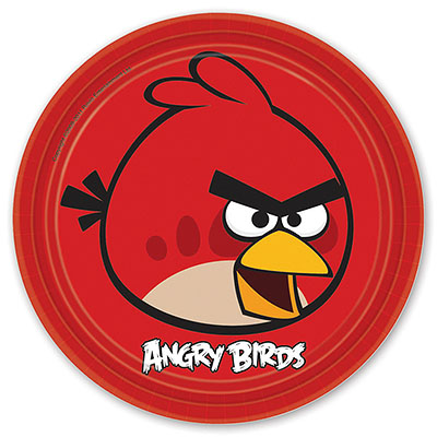 Тарелки Angry Birds, 23 см, 8 штук