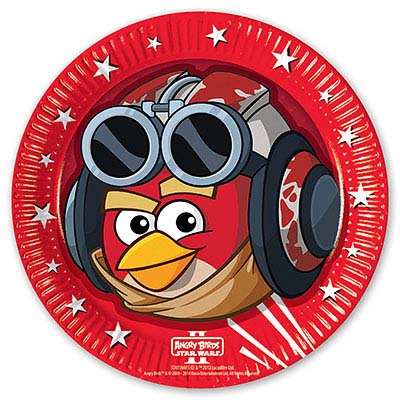 Тарелки Angry Birds STAR WARS, 8 штук