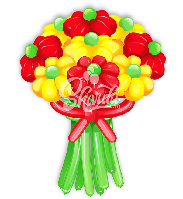 Цветы из шаров "Букет №20"