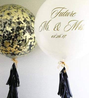 Шар Большой с конфетти на тассел гирлянде+наклейка,1 шт Шар Большой с конфетти на тассел гирлянде+наклейка,1 шт