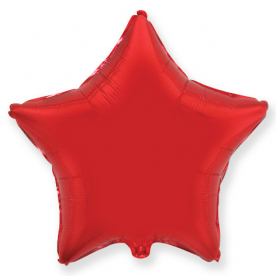 Шар Звезда фольга "Красный", 46 см.