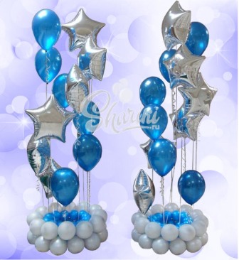 Композиция из шаров "Звездные спирали" Композиция из шаров "Звездные спирали"