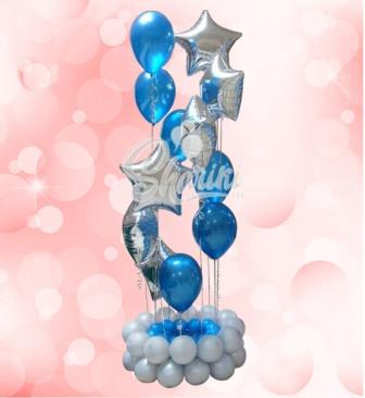 Композиция из шаров "Звездные спирали" Композиция из шаров "Звездные спирали"