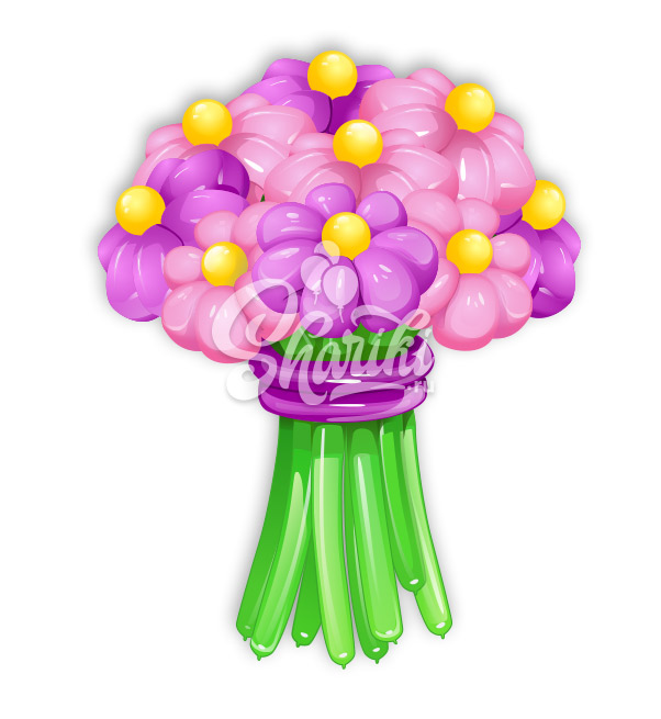 Цветы из шаров "Букет №6"