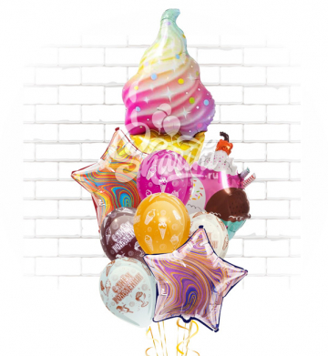 Композиция "Мраморное мороженое" Композиция "Мраморное мороженое"