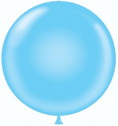 Большой шар на атласной ленте, Голубой 