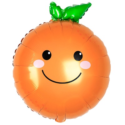 Фигура фольга "Апельсин с листиком"
