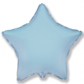 Звезда фольга голубая, 91 см