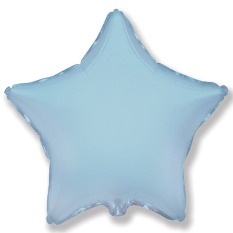 Шар Звезда фольга "Голубой", 46 см.