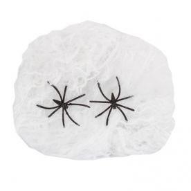 Паутина белая,с 2 -мя пауками (1м*1м)