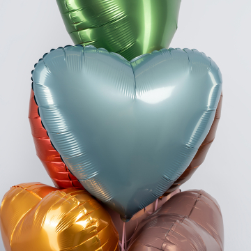 Шар сердце "Утренний туман,бохо"