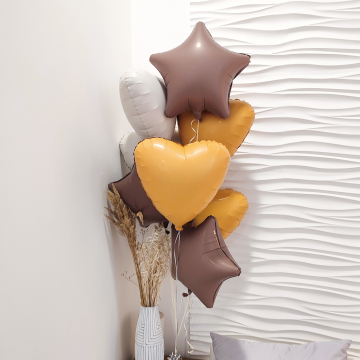 Шар сердце "Абрикос"