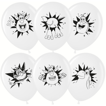 Шар латекс "Буба",белый Шар латекс "Буба",белый