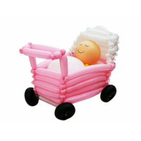 Фигура из шаров "Малыш в коляске"