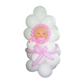 Фигура из шаров "Новорожденная девочка"