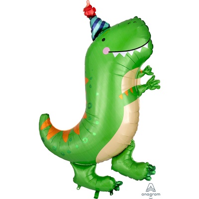 Фигура фольга "Динозавр зеленый"
