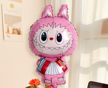 Фигура фольга "Эльф с гармошкой"