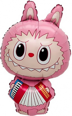 Фигура фольга "Эльф с гармошкой"