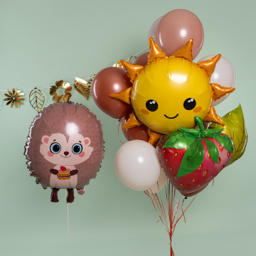 Шар фигура "Ёжик с яблоком" Шар фигура "Ёжик с яблоком"