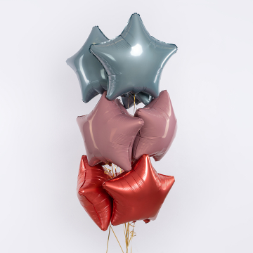 Шар звезда "Пустынная роза",46 см