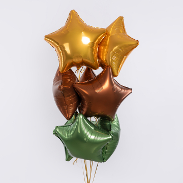 Шар звезда "Янтарь",46 см 