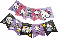 Гирлянда-флажки Hello Kitty, 300 см