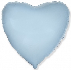 Сердце фольга голубое 91 см