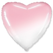 Сердце фольга "Градиент розовый"
