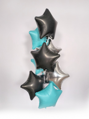 Шар звезда "Графит",46 см