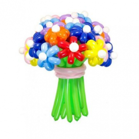 Букет цветов из воздушных шаров и шариков