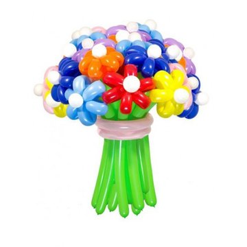 РОМАШКА ИЗ ШАРИКОВ способ 1 как сделать своими руками Balloon Flower TUTORIAL