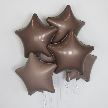 Шар звезда "Мистик какао",46 см