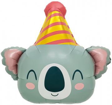 Фигура фольга "Голова коалы в колпаке" Фигура фольга "Голова коалы в колпаке"