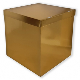 Коробка пустая золото 60*60*60