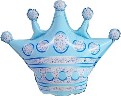 Шар фигура "Корона голубая"