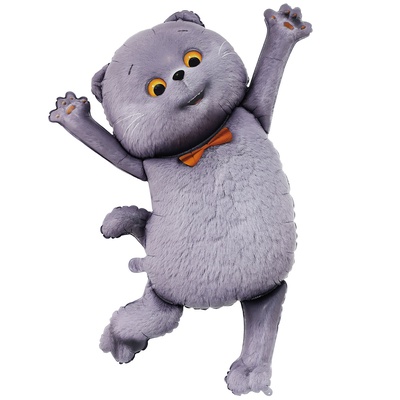 Шар фигура "Кот басик",93 см