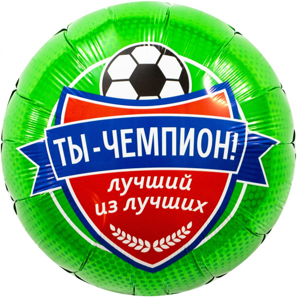 Шар круг "Футбол,ты чемпион"