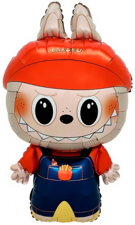 Фигура фольга "Эльф в комбинезоне в синем"