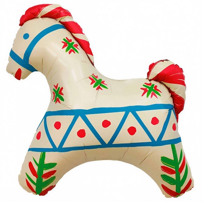 Шар фигура "Лошадка,русский узор" Шар фигура "Лошадка,русский узор"